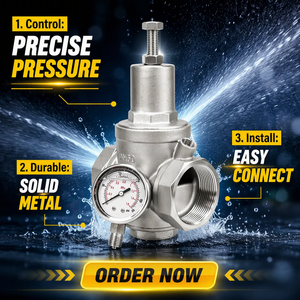 Réducteur hydraulique en acier inoxydable 316L pour l'eau - Product Image 2