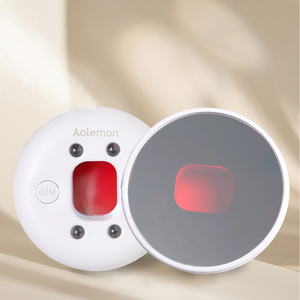 Mini espejo de maquillaje portátil para prevenir miradas, luz infrarroja, regalo de viaje, espejo LED pequeño plegable personalizado - Product Image 1