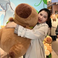 Boneka Kapibara Raksasa, Mainan Hewan Besar, Bantal Air, Super Lembut, Pereda Stres, Boneka Peluk, Lucu, Kawaii, Hadiah Ulang Tahun