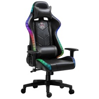Chaise de course moderne RGB pour les joueurs Siège pivotant pour ordinateur vidéo E-Sports Appui-tête réglable en cuir synthétique-pour la maison et le bureau