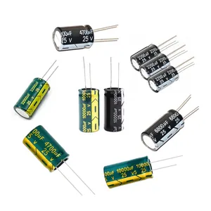 aluminum electrolytic capacitor 25V 4x7 5x11 6x12 8x12 10x13 10x17 13x21 10uf 470uf 1000uf 2200uf 6800uf 22000UF