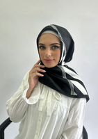 Grands foulards carrés en satin imitation soie polyester pour l'automne et bonnets de nuit pour femmes