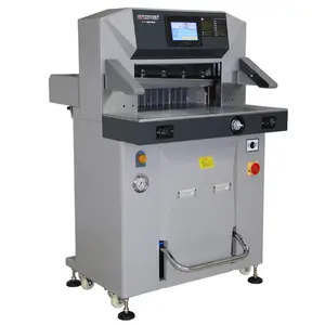 6710 automatic heavy duty hydraulic electronic stack paper cutter blade knife circle guillotine industrial paper cutting machine