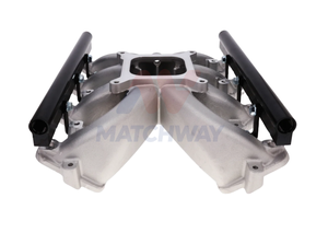 Collecteur d'admission à simple plan MATCHWAY, en aluminium satiné usiné <span class=keywords><strong>CNC</strong></span>, pour moteur Chevy Gen III/IV LS1/LS2/LS6 EFI - Product Image 2