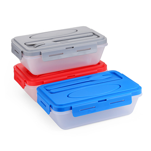 <span class=keywords><strong>Amazon</strong></span> Top vendedor Everich de los PP caja de Bento de grado de alimentos de plástico a prueba de fugas Tiffin caja de almuerzo de contenedor de alimentos con cuchara y tenedor - Product Image 4