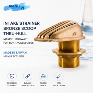Filtre d'admission en laiton de haute qualité de marque HF de 1-1/4 po, écumoire en bronze traversant le coque, quincaillerie marine, accessoires de bateau, fabricant taïwanais - Product Image 5