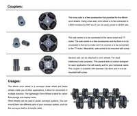 Un ensemble de roues omnidirectionnelles de 48 mm 14113 pour Lego Nxt et moteur servo