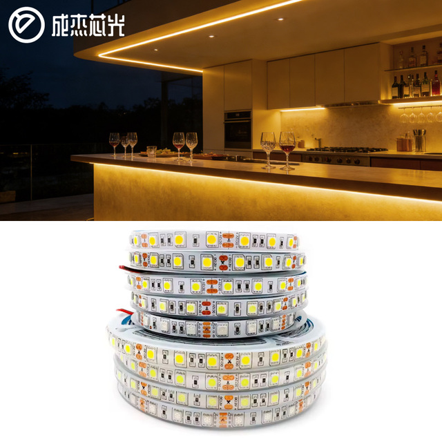 5050 Single Color LED Strip 60 LEDs/M, 12V/24V Low Voltage High Brightness Easy to Install Indoor & Outdoor Lighting