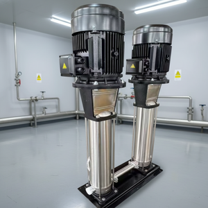 Pompe à jet verticale multi-étages en acier inoxydable 22KW 30HP, usage commercial OEM, connexion par collier, moteur d'aspiration - Product Image 3