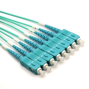高性能OM3光パッチコードMTP MPO SC 8光ファイバ機器LSZH/PVC/OFNRジャケット1mカスタマイズ長さ - Product Image 6