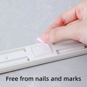 Creative Extension <b>Drawer</b> Track for Food Container Cabinet Rails Side Mount Soft Plastic Close <b>Drawer</b> <b>Slides</b> for Kitchen - Product Image 6