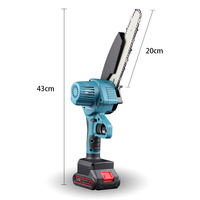 Mini scie électrique sans fil de 6 pouces, scie à chaîne pour l'élagage, scie à bois pour le jardinage, outils électriques pour le travail du bois, compatible avec la batterie Makita 18V