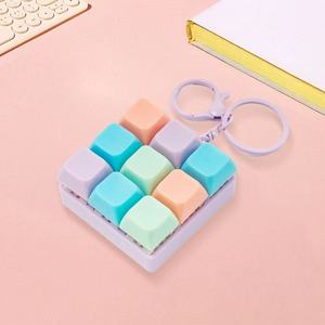 Porte-clés anti-stress populaire 5 couleurs, jouet à bouton, clavier <span class=keywords><strong>Tetris</strong></span>, pour soulager le stress des doigts - Product Image 4
