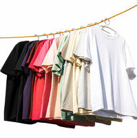 Maßgefertigte Herren Blanko T-Shirts Großhandel OEM Blanko Unisex Rundhals Siebdruck Kurzarm Schwergewichtige Baumwolle Formelle Passform T-Shirt