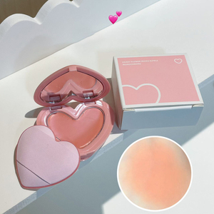 Haz tu propio logotipo Crema de maquillaje de corazón a prueba de agua Resaltador y pigmento de rubor <span class=keywords><strong>Kit</strong></span> de rubor de crema vegana de Belleza Real - Product Image 3