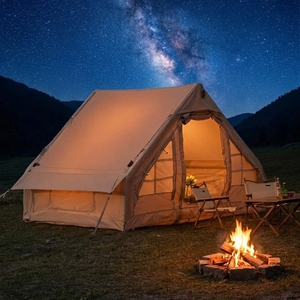 Hot Selling Customized Four Seasons Waterproof and Sunscreen High Quality Home Gathering Inflatable Camping <b>Tent</b> for 2-3 Person - Product Image 1
