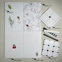 Carreaux de mur de sol à motifs de feuilles de plantes françaises modernes pour cuisine salle de bain balcon centre commercial école 60X120 40X80 30X60 taille céramique