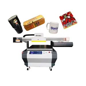 FocusInc height adjustable flatbed uv printer and cutter 60 by 90 uv large printer golf