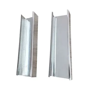 2024 pabrik Tiongkok penjualan langsung lembar galvanis t bar drywall dukungan bingkai u jalur logam ringan bingkai baja c profil