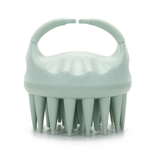 Eco Friendly Wheat Straw Scalp <b>Brush</b> & Massager Silicone Hair Exfoliating <b>Brush</b> Cleaning <b>Brush</b> Super Long Bristle for Home Use - Product Image 3