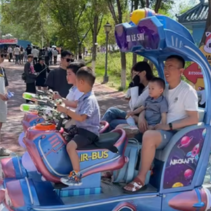 รถไฟไร้รางใช้แบตเตอรี่สำหรับเด็ก รถไฟท่องเที่ยวไฟฟ้าจากสวนสนุก ขายดี - Product Image 3