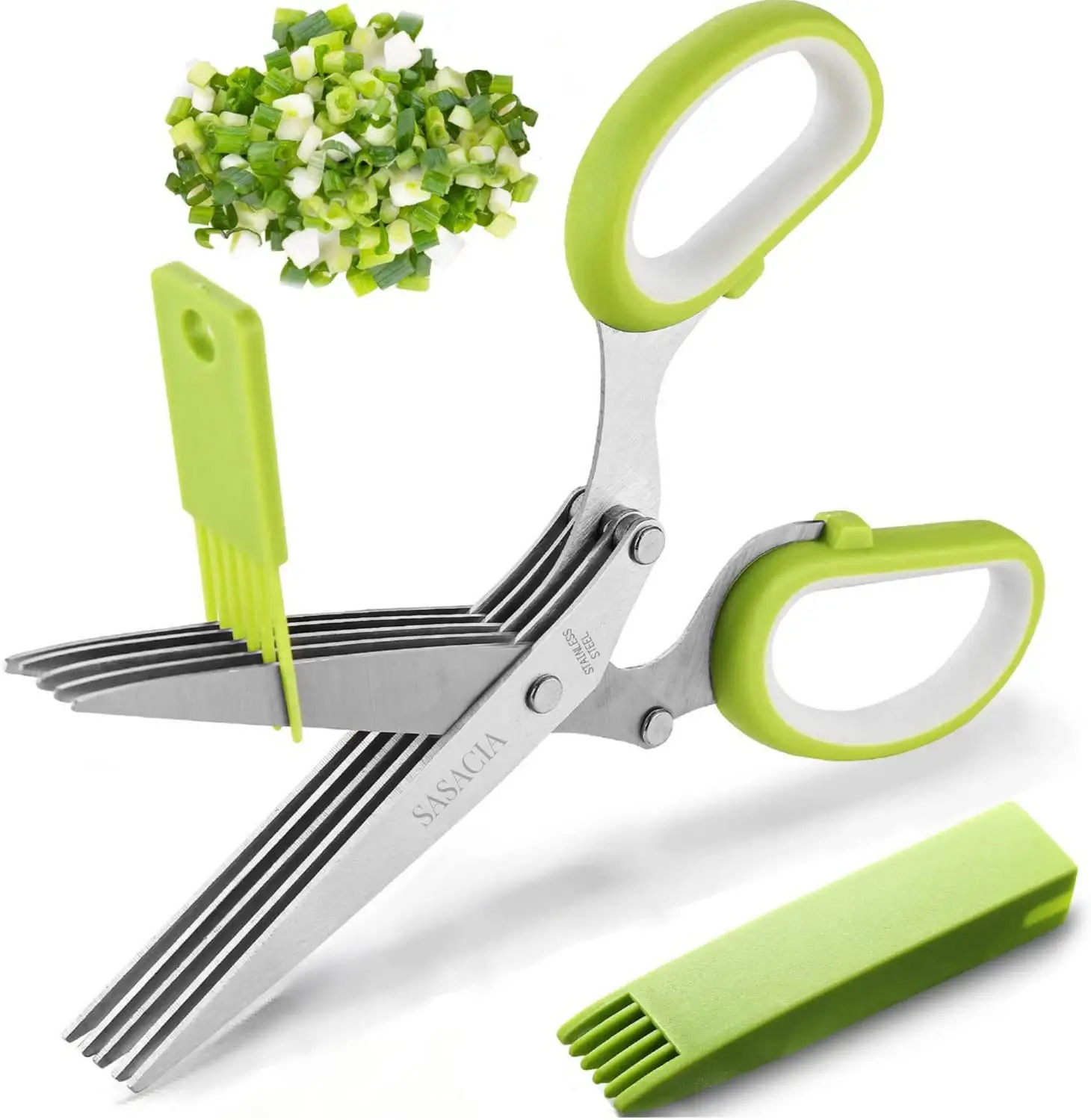Küchen zubehör Gemüses chere Messer mit 5 Klingen und Gemüse Obsts ch neider Salat Schere