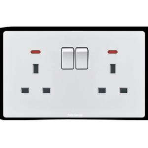 Anh tiêu chuẩn 86 Loại chuyển đổi ổ cắm giấu Bảng điều khiển năm lỗ ba lỗ tường cắm <span class=keywords><strong>USB</strong></span> bề mặt gắn PC vật liệu 240V Max. - Product Image 3