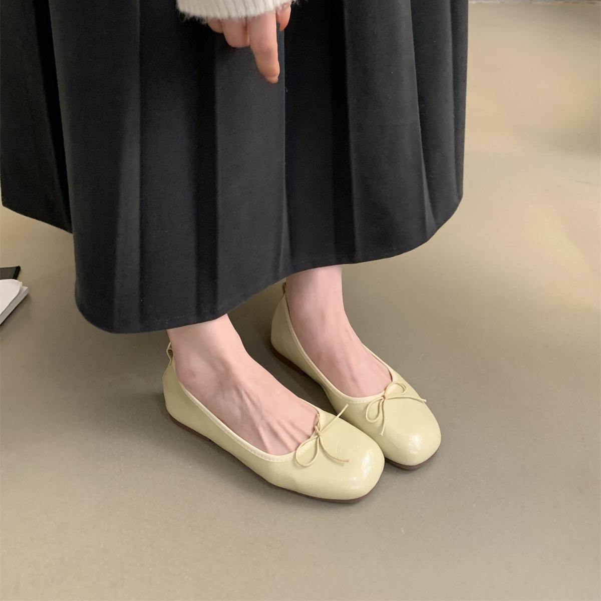 XINZI RAIN Wholesale Ballerina Shoes Cheaper Price Wide Toe Anti Slippery  Women Flat Ballet Shoes for Ladies