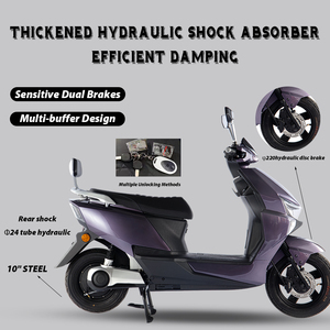 Moto électrique PACIFIC 1000W 60V 24AH avec batterie au lithium, pneus 3.0-12, fabricant OEM, moto électrique pour adultes, CE - Product Image 6