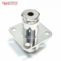 Connecteur coaxial RF femelle N 25mm à 4 trous à bride carrée pour câble RG58 RG195 RG142 RG400 Connecteurs coaxiaux Produit