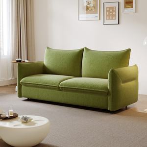 GEDO Canapé-lit moderne pliable Canapé-lit double en velours flocon de neige avec matelas en mousse à mémoire de forme pour le salon - Product Image 4