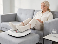 Masseur électrique pour les jambes et les pieds, plaque vibrante, machine d'exercice, chauffage, rechargeable par USB, télécommande sans fil pour une relaxation profonde