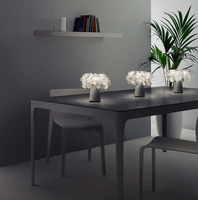 Design réglable barre en métal travail d'étude décor à la maison lampes de lecture cristal table bureau hôtel chambre led moderne lampe de table