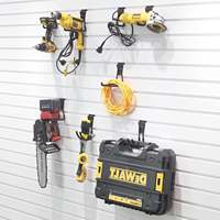 Divers styles de tailles PVC Heavy Duty Slot Plate Wall Hooks And Tool Organization Details Slatwall Accessories