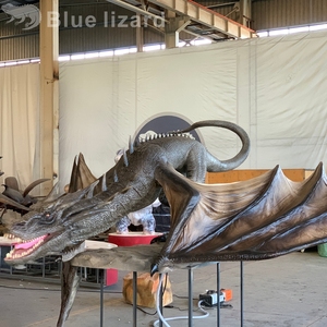 Estatuas de Dragones Voladores Animatrónicos Premium, Modelos de Dinosaurios para Parques Infantiles - Construcción Metálica para Interiores/Exteriores, Jardín, Centro Comercial - Product Image 5