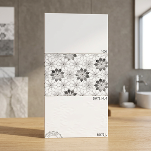 Waterproof Digital Printed Ceramic <b>Wall</b> Tiles 300x450mm Rectified Interlocking Glossy Glazed Finish for Supermarkets - Product Image 2