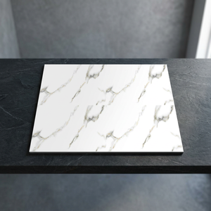 Carreaux de sol en céramique de porcelaine brillante noire 400x400mm, antidérapants, résistants aux acides, finition moderne - Product Image 4
