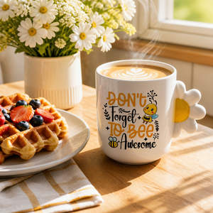 Tazze classiche in ceramica marrone Charlie <span class=keywords><strong>margherita</strong></span> maneggia tè caffè acqua birra regalo festa per bambini viaggio-friendly - Product Image 3