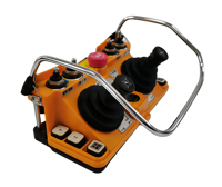 Control Remoto Industrial para Grúa de Estructura Metálica con Doble Joystick, Control Remoto Inalámbrico de Doble Joystick