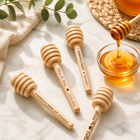 Cucharas de Madera Personalizadas para Miel, Grabadas con Nombre, para Tarros de Miel, Té y Café, Recuerdos de Boda para Invitados, Decoración de Fiestas