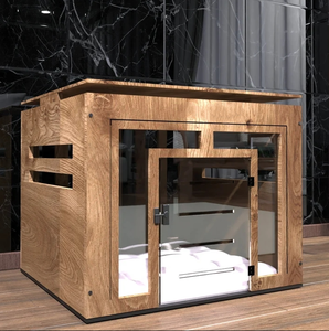 Yüksek Kaliteli Özel İskandinav Tarzı Şeffaf Akrilik Büyük Köpek Kafesi Modern Köpek Kulübesi En İyi Yavru Kafesi Yatak Büyük Köpek Kafesi Mobilyası - Product Image 5