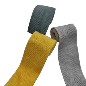 20 mm Fabrik natürliche Farb bänder Gewebtes Baumwoll band Baumwolle Gurtband