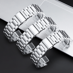 <span class=keywords><strong>Bracelet</strong></span> de montre en <span class=keywords><strong>acier</strong></span> inoxydable à trois maillons, argenté, à libération rapide, 18mm 20mm 22mm 24mm, pour <span class=keywords><strong>Seiko</strong></span> - Product Image 1
