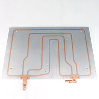 Plaque froide liquide en aluminium thermoélectrique à ailettes écrasées empilées de haute précision et à soudure
