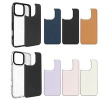 Coque de téléphone détachable et amovible antichoc en TPU noir 2,8 mm et PC 2 mm avec logo personnalisable par sublimation pour iPhone 17/18 Pro Max