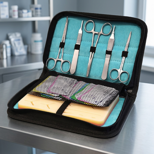 Kit de pratique de suture en acier inoxydable MIRHA INSTRUMENTS pour étudiants en médecine |   Ensemble d'instruments chirurgicaux manuels durables pour la formation - Product Image 4
