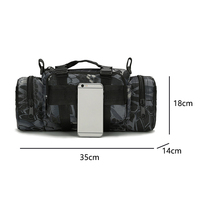 Sac banane tactique Sinmelon pour homme, sacoche d'épaule de qualité pour appareil photo, sac de taille personnalisé en polyester imperméable avec fermeture éclair