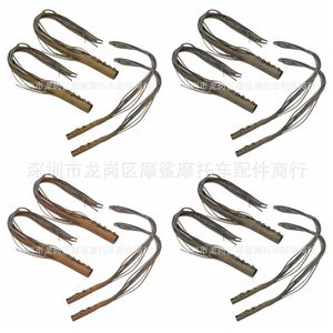 Poignées de guidon en cuir pour moto Moshark, 20cm, 14cm, 4cm, accessoires décoratifs à pompons pour modification - Product Image 5