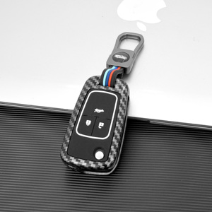 Funda de Lujo para Llave de Coche de Fibra de Carbono, Carcasa para Chevrolet Chevy Cruze Trax Cavalier <span class=keywords><strong>Onix</strong></span> Plus, para Buick Excelle GT - Product Image 3