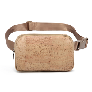 Bolsa cintura <span class=keywords><strong>de</strong></span> <span class=keywords><strong>corcho</strong></span> para hombres: bolso <span class=keywords><strong>de</strong></span> cadera impermeable para exteriores, correa cruzada ajustable, ideal para senderis - Product Image 2